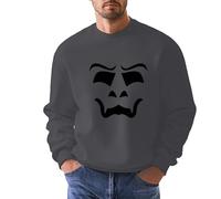 Générique Halloween Tactique Homme Male Casual Part 3D Print Pull à Capuche Manches Longues Tops Garçons(Grey,XL)