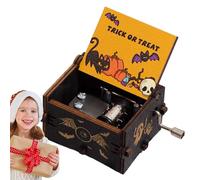 Générique Halloween Theme Music Box - Nightmare Before Music Box | Hand Crank Musîc Boxes | Classical Wood Musical Boxes | Vintage Wooden Musical Bôx| Wind-Up Halloween Musîc Bôx