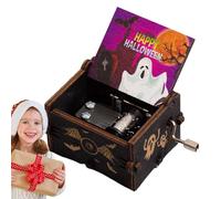 Générique Halloween Theme Music Box - Nightmare Before Music Box | Hand Crank Musîc Boxes | Classical Wood Musical Boxes | Vintage Wooden Musical Bôx| Wind-Up Halloween Musîc Bôx