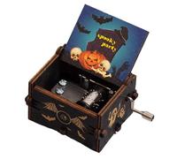 Générique Halloween Theme Music Box - Nightmare Before Music Box | Hand Crank Musîc Boxes | Classical Wood Musical Boxes | Vintage Wooden Musical Bôx| Wind-Up Halloween Musîc Bôx