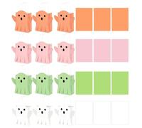 Générique Halloween Treat Bags 12 Pieces Portable Reusable Paper Ghost Tote