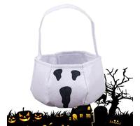 Générique Halloween Treat Bags, Portable Non Woven Organizer, 11.02x8.66 inches Goodie Storage Bags with Handle, Spooky Scary Basket for Boys Girls Teens Youth Daughter Girlfriend Wife Party Favors