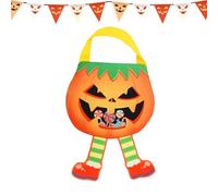 Générique Halloween Treat Bags, Reusable Trick Or Treat Totes, Non-Woven Fabric Design, Lightweight Portable Snack Carriers, for Candy, Toys, School, Haunted House, Retail, Events