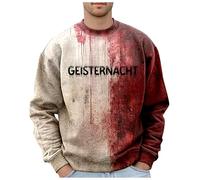 Générique Halloween Veste Homme Noir Sweat-Shirt à Capuche pour Hommes, Automne et Hiver, Vieux Halloween, imprimé mère sanglante Sweats Essentiels Hommes(Le Noir,XXL)