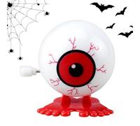 Générique Halloween Wind Up Toys - Eyeball Clockwork Toy, Small Novelty Horror Props, Spooky Party Favors | Scary Jumping Gadget for Goody Bag Filler Home Decoration Classroom Prize Carnival Event