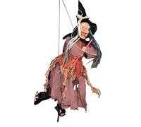 Générique Halloween Witch Decor - Sound Activated Glowing Eyes Scary Doll