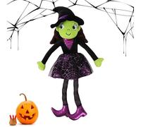 Générique Halloween Witch Doll - Soft Plush Toy for Girls | 40cm Cute Witch | Skin-Friendly Stuffed Doll for Sofa, Cute Soft Toy Lovely Decor for Indoor Offices Bed Sofa Living Room Party Girls