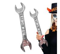 Générique Halloween Wrench - Bloody Simulation Horror Cosplay Prop | Halloween Bloody Simulation Wrench With Horror Design, Cosplay Costume Accessory For Role Playing, Bars, Escape Rooms