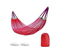 Générique Hamac Portable en Maille de Soie glacée, balançoire Loisirs Simple et Large avec Sac Rangement, lit Suspendu, Camping Plein air(Red)