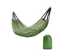 Générique Hamac Portable en Maille de Soie glacée, balançoire Loisirs Simple et Large avec Sac Rangement, lit Suspendu, Camping Plein air(Dark Green)