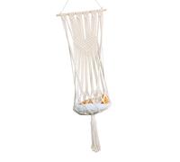 Générique Hamac pour Chat Tressé à la Main en Corde de Coton avec Niche Décorative Murale et Panier Macramé Boho à Franges Adapté au Salon et Usage Extérieur