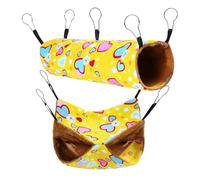 Générique Hamac pour Furet De Cage,Paire De Lits Hamster - Meuble De Repos Confortable pour Petit Animal Maison Salle De Jeu Souris Planeur Salon Lit