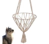 Générique Hamac Suspendu pour Chat - Filet de balançoire et Panier pour Chat, Design Multifonctionnel, idéal pour intérieur/extérieur, Confortable et Durable (S(L30cm x H90cm))