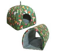 Générique Hamster Bed - 2pcs Soft and Warm Small Animal Nest | Comfortable Cage Habitat House Ideal in All Season Use for Hamsters, Bunnies, Ferrets, Chinchillas, Rabbits and Other Pets