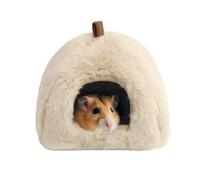 Générique Hamster Bed Cave, Animals Winter Pet House, 8 inches Plush Cave with Soft Cushion, Fleece Nest with, Indoor Storage Easy Cleaning, Sleeping Supplies for Balcony Classroom Apartment