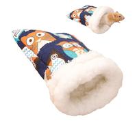 Générique Hamster Bed - Caverne en Peluche Hivernale pour Petits Animaux - Litière Douillette,Nid Chaud pour Rongeur | pour Furet, Écureuil, Hérisson, Hamster, Lapin, Cochon d'Inde et Gerbille