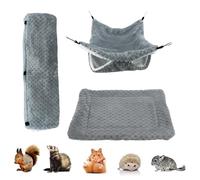 Générique Hamster Hammock - Hanging Bed House | Nest Cave Tunnel Mat - Small Animal Bed,for Sleeping, Resting, Hiding, Playing, Climbing, Ferret Hamster Cage Winter