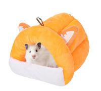 Générique Hamster hiddout House - 5.91x5.51x5.91 Pouces Small Pet Shelter, lit de Nidification en Peluche, tanière Chaude à bâton | Crotte de Repos Hiver