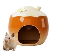Générique Hamster House Bed, Ceramic Hamster Cooling Nest, Small Animal Chill Hideaway, Comfortable Cool Habitat Shelter, Breathable Cozy Rest Spot, Indoor Pet Use, 5.83x5.83x5.12 inches