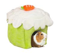 Générique Hamster House - Cake Shape Hangable Warm Nest | Bottomless Chinchilla House for Hamsters, Small Animals, Chinchilla, Bunny, Ferret, Gerbil, Sugar Glider | Indoor Pet Habitat