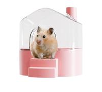 Générique Hamster Sand Bath Container, Large Transparent Sandbox, 7.28x6.93x6.77 inches Small Animal Bath and Playtime Area, Cleaning Sleeping Space for Lemming Hiding, Exploring Habitat