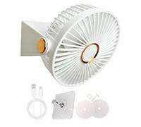 Générique Hamster Summer Cooling Fan - Cage Fan For Small Animals | USB Rechargeable No-Drill Powerful For Gerbil Chinchilla Ferret Summer Home Apartment Indoor Outdoor