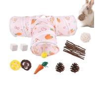 Générique Hamster Tunnel Toys, Interactive Hamster Cage Accessories 29x24x1.5cm, Exercise Habitat for Chewing, Climbing, Hiding, Burrowing, and Digging with Fun Balls