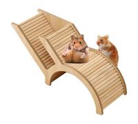 Générique Hamster Tunnel - Wooden Climbing Ladder Playground, Interactive Exploring Maze | Small Animal Activity Toy, Natural Arch Bridge Burrow Set Hamster Landscaping Supplies for Gerbils