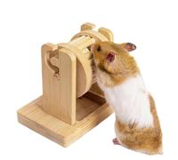 Générique Hamster Wheel - Wooden Interactive Feeder Running Wheels