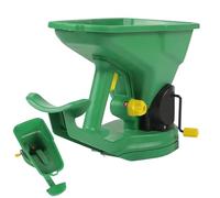 Générique Hand Crank Seeder, 1.5L Capacity Broadcaster Sprayer, 15.35 inch Portable & 5 Adjustable Gears Handheld, Garden Lawn Spreader for Gardens, Lawns, Small Farming, and Backyard Planting