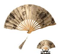 Générique Hand Fan, Foldable Vintage, Clacking Accessory, Handheld Cooling Tool for Summer Heat, Stylish Travel Supply Weddings, Outdoor Concerts, Carnivals, Festivals, and Hot Weather Events