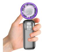 Générique Hand Fan Rechargeable, 199 Speeds Quiet Foldable Digital Display