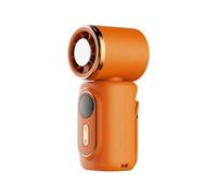 Générique Hand Fan | USB Charging Handheld Folding Fan, 180-Degree Rotate Ventilator, For Camping Beach Car Driving Outdoor Kitchen Dorm Classroom Summer Adults Students