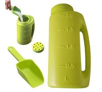 Générique Hand Held Salt Spreader, Rock Salts Dispenser, Ice Melt Shaker with Adjustable, Manual Snow Deicer Spreaders Bonus Scoops, for Driveway, Sidewalk, Patio, Stairs, Gardens, 11.02x5.12 inches