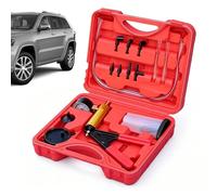 Générique Hand Vacuum Pump | Brake Bleeder Kit, Extractor Tester Set | Portable Suction Gauge for Fluid Transfer | Cast-Iron Cylinder with Grip Handle | Perfect Garage Workshop Oil Change Maintenance