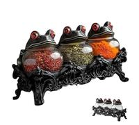 Générique Handcrafted Frog Apothecary Spice Jars, 2026 New Unique Vintage Jars with Frog Lids, Witchy Gothic Food Storage for Spices and Tea, Kitchen Decor and Halloween Display (1 Pc)