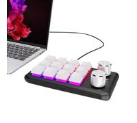 Générique Handed Mechanical Keyboard, Portable Keypad, Ergonomic Equipment, Perfect Buttons for School Use, Compact Design, Ideal for Streamers, Gamers, Professionals [video game]