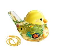 Générique Handheld Bird Water Whistle, Realistic Musical Noise Maker, Colorful Sensory Sound Toy, Portable Educational Instrument for Garden Activities