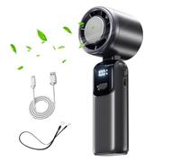 Générique Handheld Cooling Fan, Folding Personal Portable Cooler with 100 Adjustable Wind Modes, Compact Hot Weather Accessory for Beach Picnic Youth Camping Fishing Outdoor Traveling