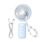 Générique Handheld Fan - 3 Speeds Pocket Cooling Gadget | Small Air Blower, Handheld Air Circulator, Rechargeable Cooling Gadget for Travel Outdoor Patio Beach Camping Backyard Library Office Summer
