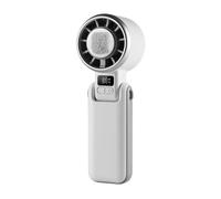 Générique Handheld Fan 5 Speeds 3600mAh Ice Cooling USB Rechargeable