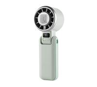 Générique Handheld Fan 5 Speeds 3600mAh Ice Cooling USB Rechargeable