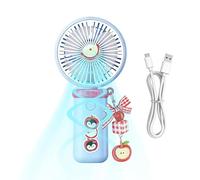 Générique Handheld Fan - ABS Portable Cooling Device, USB Rechargeable Mini Fan, Lightweight Personal Air Cooler | Quiet Desk Fans For Travel, Camping, Beach, Patio, Office And Summer Use