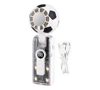 Générique Handheld Fan - Football Shaped Foldable Rechargeable Mini Fan 3 Speed Adjustable Personal Cooling Fans For Stadium Concert Travel Hiking Camping Beach Picnic