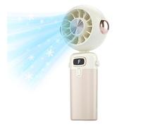 Générique Handheld Fan, Portable Mini Folding, Cooling Ventilator for Desk, Outdoor Travel, Beach, Camping, Car, Baby Use, Compact USB Rechargeable Personal Fan, Summer Comfort