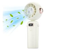 Générique Handheld Fan, Portable Mini Folding, Cooling Ventilator for Desk, Outdoor Travel, Beach, Camping, Car, Baby Use, Compact USB Rechargeable Personal Fan, Summer Comfort