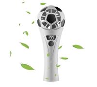 Générique Handheld Fan - Soccer Shape Cooling Gadget, Personal Air Circulator with 5 Adjustable Speeds, USB Rechargeable Silent Motor, Ideal for Summer Camping School Workplace Outdoor Travel Trips