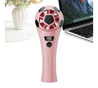 Générique Handheld Fan - Soccer Shape Cooling Gadget, Personal Air Circulator with 5 Adjustable Speeds, USB Rechargeable Silent Motor, Ideal for Summer Camping School Workplace Outdoor Travel Trips
