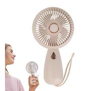 Générique Handheld Fan - USB Rechargeable 9x4x16cm | Portable Handheld Fan With Colorful Light, Mini Fans For Outdoor Indoor Use | Lightweight Personal Cooling Fans For Travel Office Home