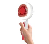 Générique Handheld Fan | with LED Light Racket Shape Rechargeable Quiet Wind Blower | Travel Fan | for Outdoor Camping Beach Concert Office Travel Summer